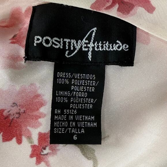 Vintage 90s Pink Floral Dress Romantic Dolly Coquette Garden Party Femme Fairy 6 - Picture 4 of 5